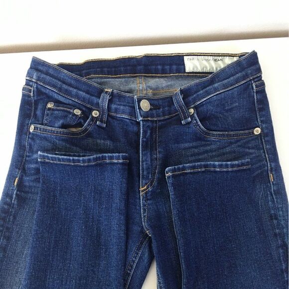 Rag & Bone Womens Dark Blue Straight Leg Jeans Size 24 - Picture 9 of 9